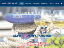 Tablet Screenshot of moselpersonenschifffahrt.de